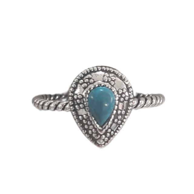 Turquoise Teardrop Ring