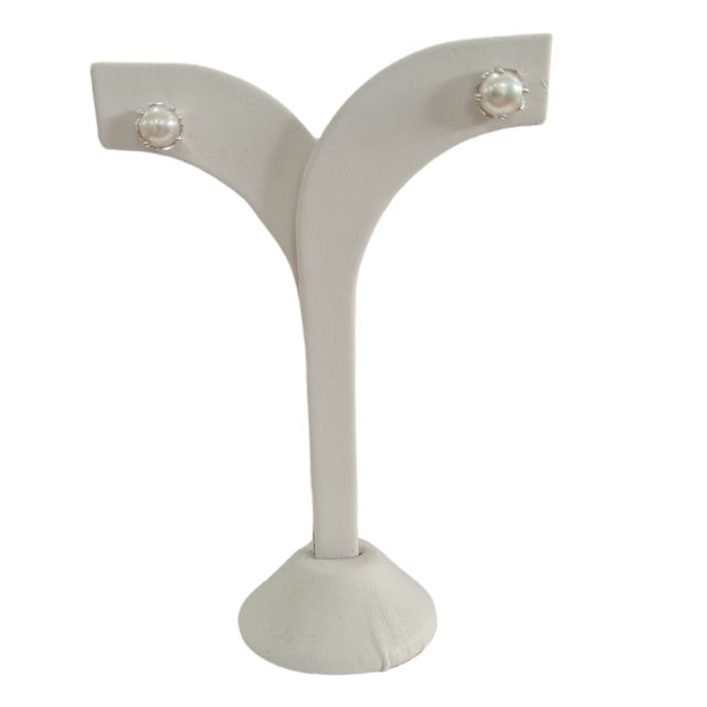Claw Stud Earring Pearl
