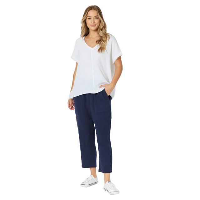 Byron Cotton 7/8 Pants Navy