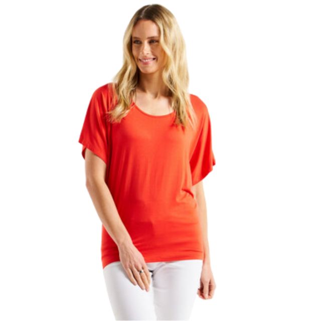 Batwing Tee Burnt Orange