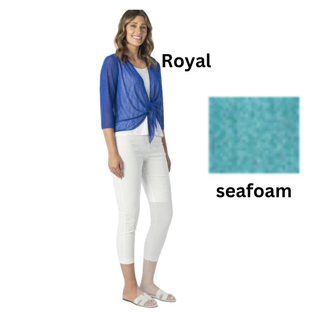 Mesh Cardi Seafoam