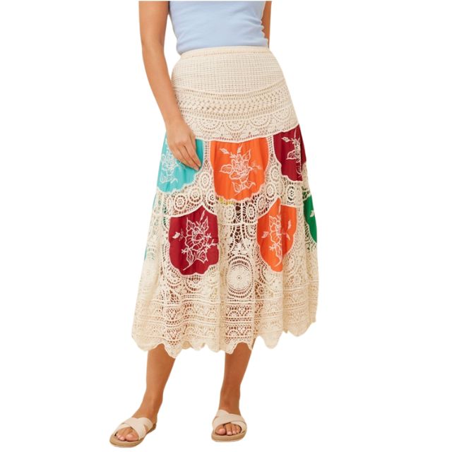 Lacey Patch Skirt