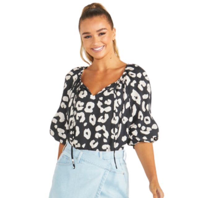 Amber Top  Animal Print