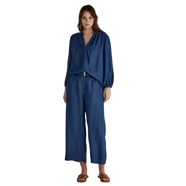 Lyocell Relaxed Pants Indigo