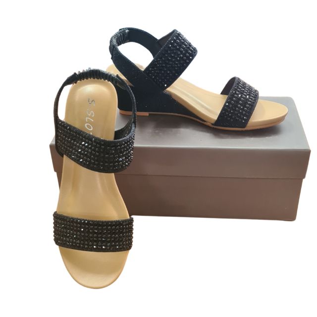 Black Sequin Sandal