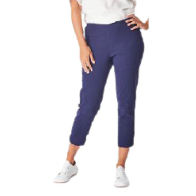 Cotton 7/8 Pants Navy