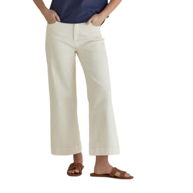 Autumn Wide Leg Jean Ivory
