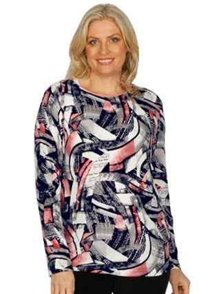 Pink Abstract Top