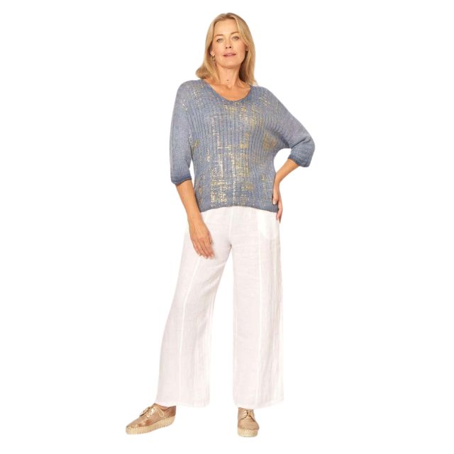Foil Knit Blue