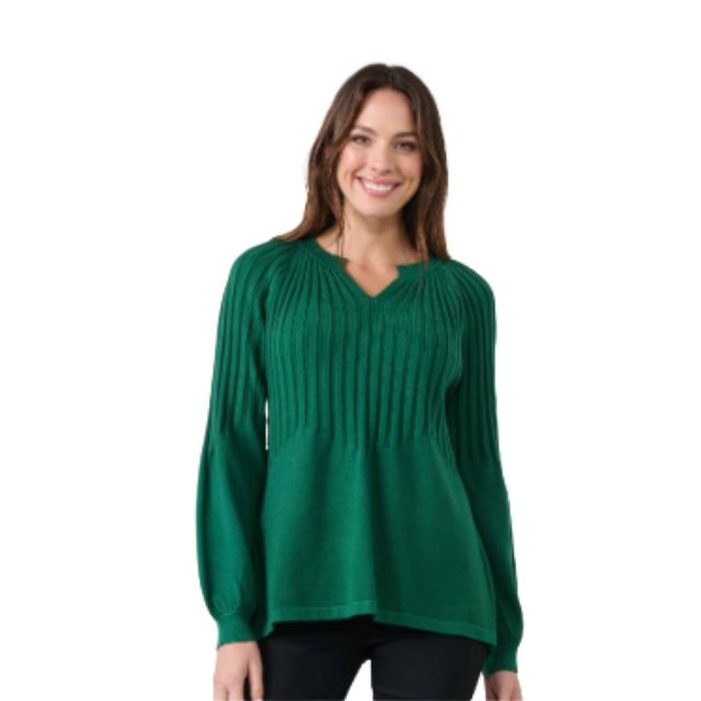 Ribbed Knit Green