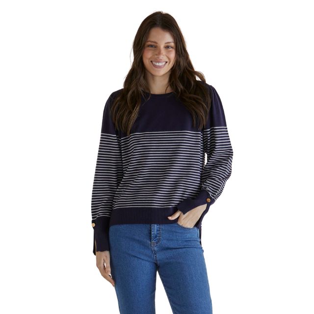 Krystal Sweater Blue/Cream