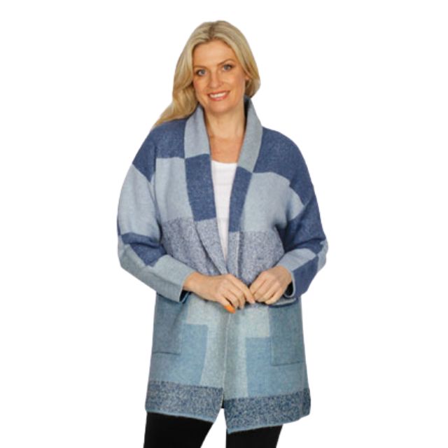 Coatigan Blue Check