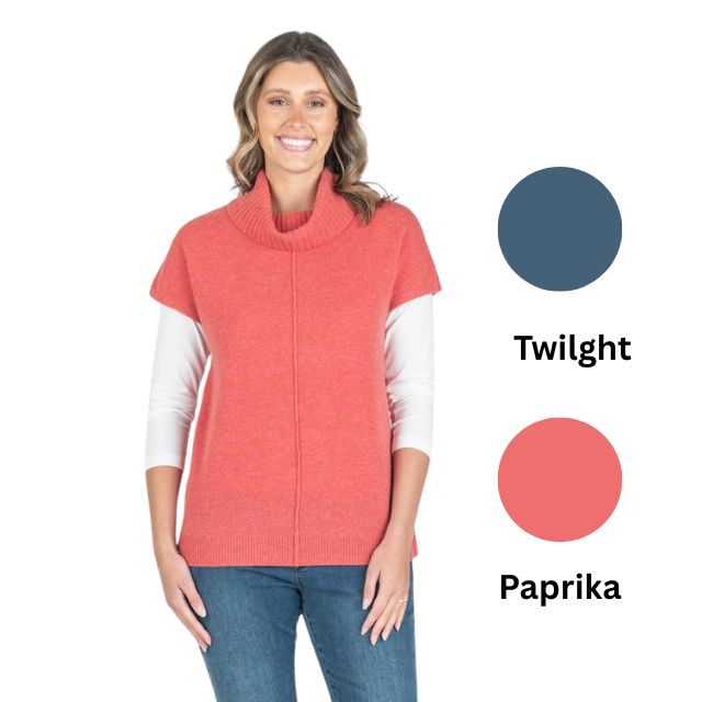 Knit Vest Paprika
