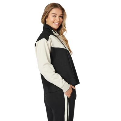 Two Tone Zip Sweater