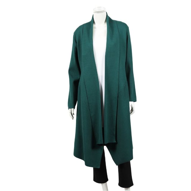 Amira Long Line Cardi Forest