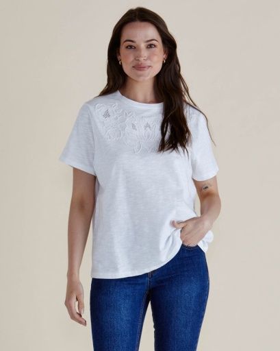 Arabella Lace Tee, Size: 16