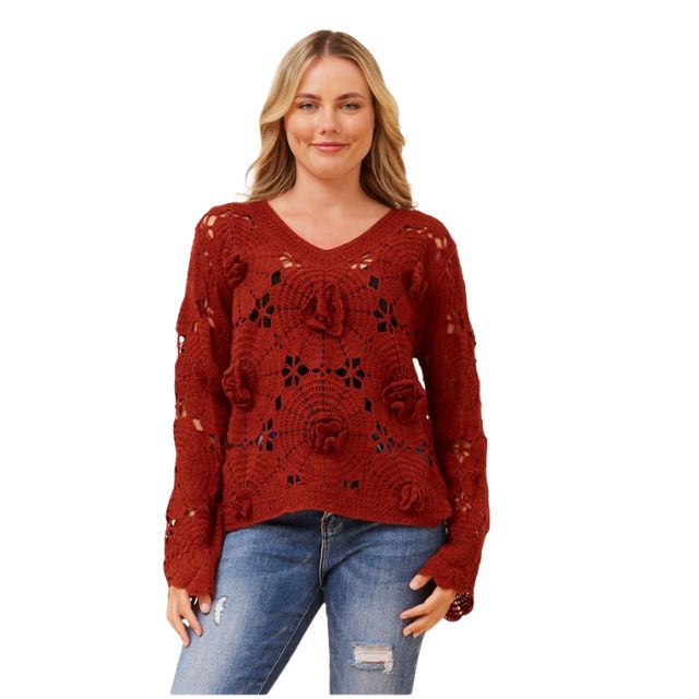 Crochet Knit Rust