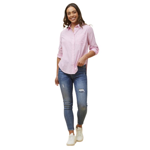 Sarah Pink Stripe