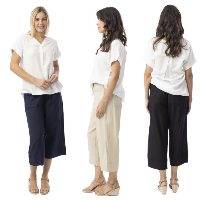 3/4 Linen Pant