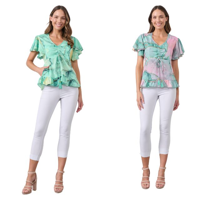 Marble Print Blouse