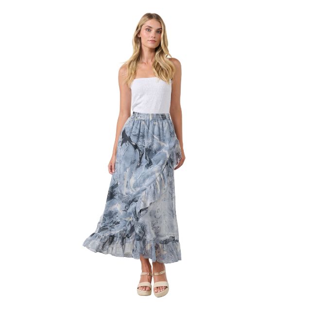 Grey Marble Cross over Skirt
