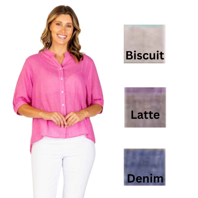 V Neck Cotton Shirt