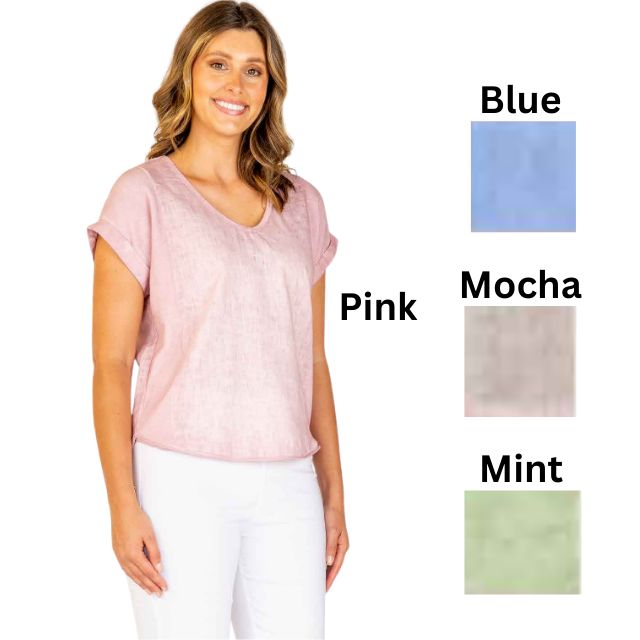 Washed Linen Top
