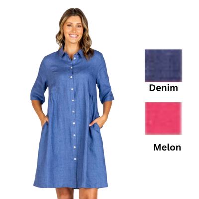 Linen Shirt Dress