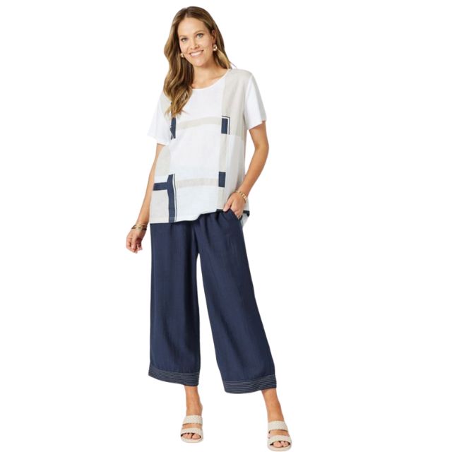 Linen Top Geo