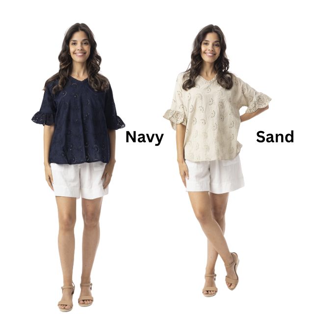 Broderie Frill Sleeve