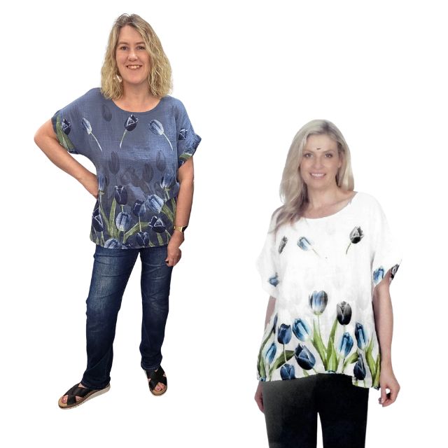 Tulip Print Top
