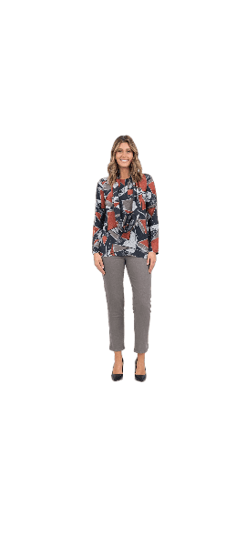 Top With Snood - Rust