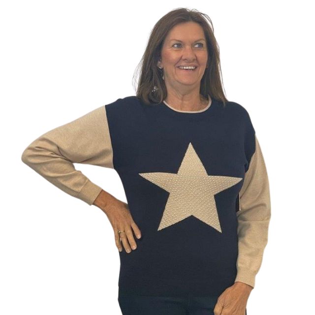 Studded star Knit