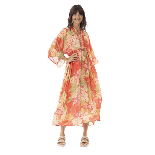 Kimono Floral Dress