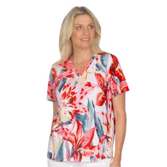 Hibiscus V Neck