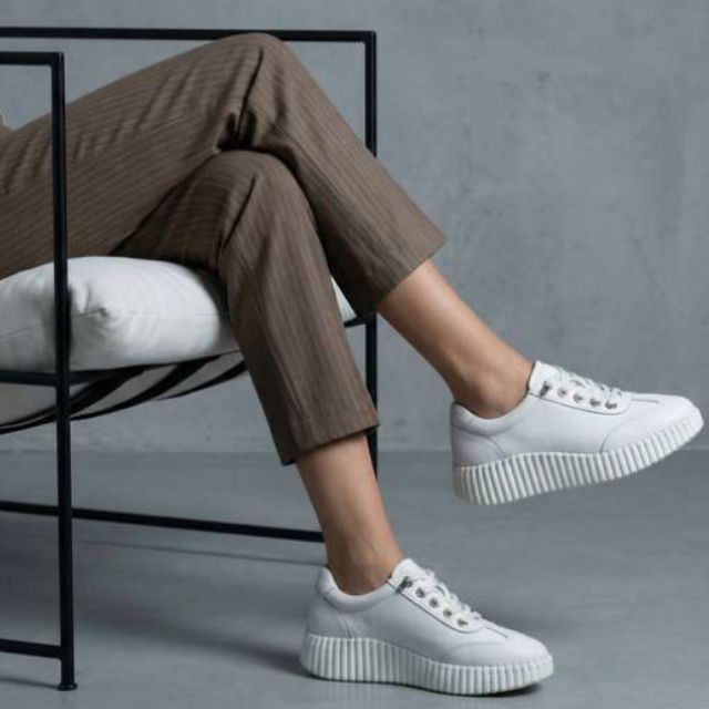 White Leather Sneaker