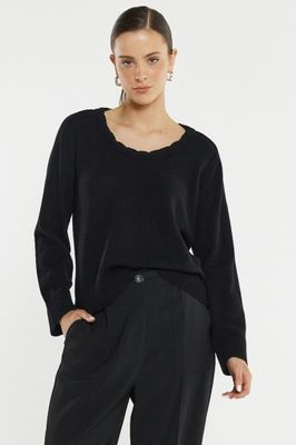 ROE BRAIDED NECK KNIT