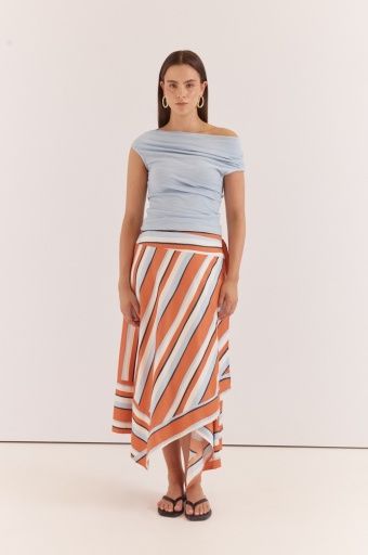 MARIBEL ASYM WRAP SKIRT
