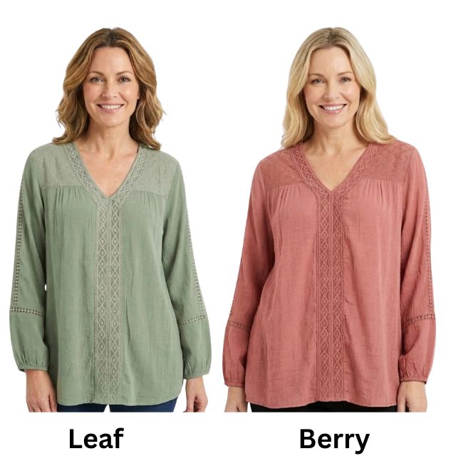 Lace Trim Blouse