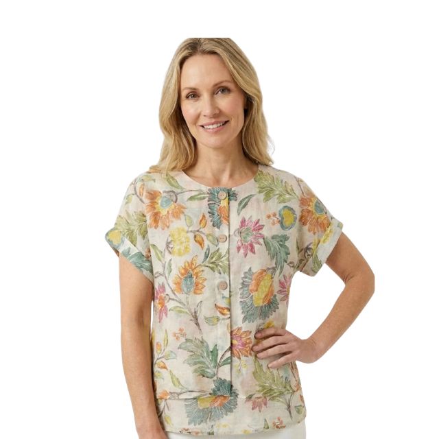 Spring Button Top
