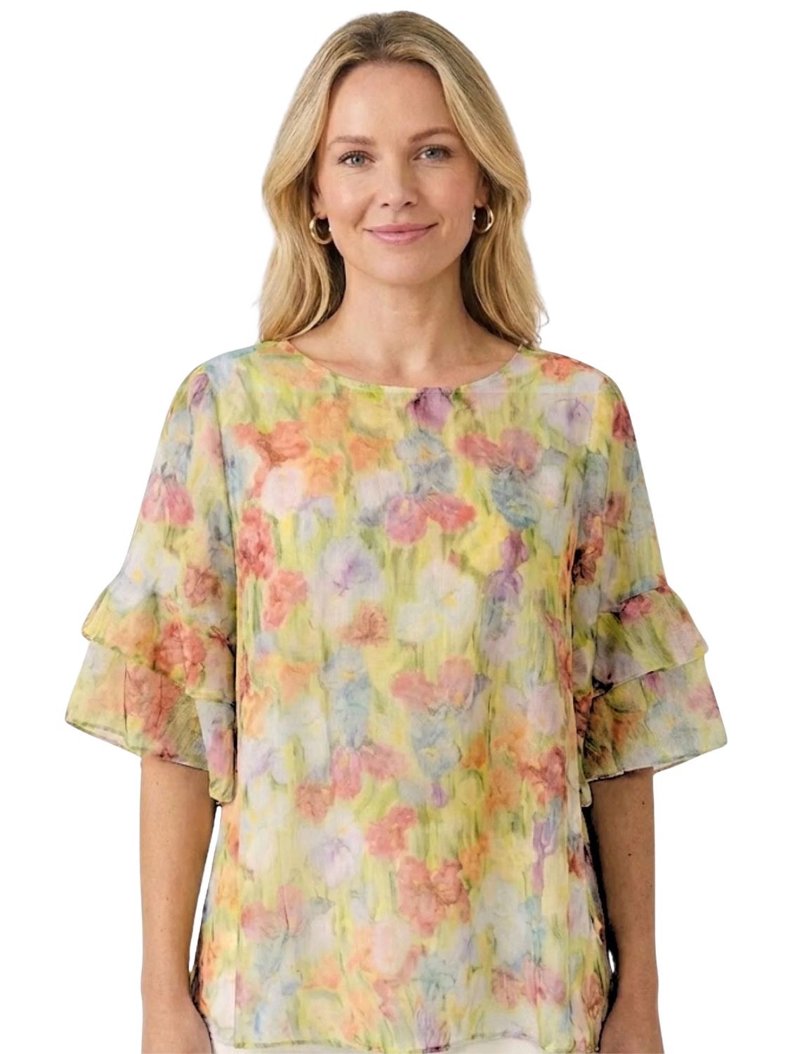 Floral Veil Blouse