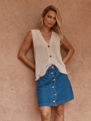 EL KNIT VEST, Size: 8