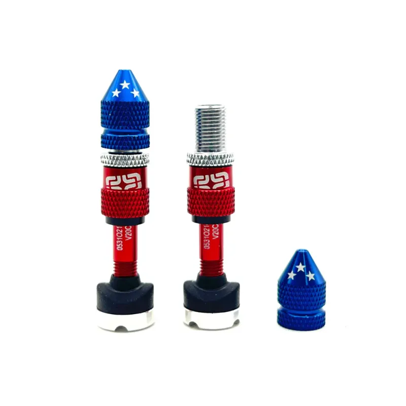 Quickfill Schrader Valves(16-24mm Rim), Pair - Rocket
