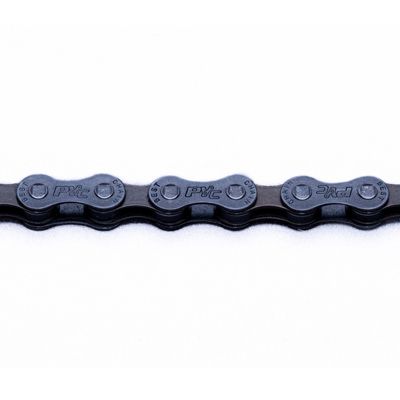 PYC Chain, P7003, 1/2x3/32, 116L, Solid Pin,  Silver/Brown, 75