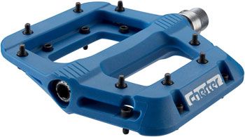 RaceFace Chester Pedals - Platform, Composite, 9/16&quot;,Blue, Replaceable Pins