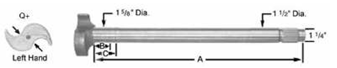 Trailer axles  PN: 2444BP