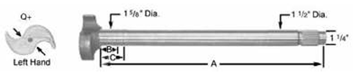 Trailer axles  PN: 2446BP