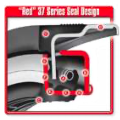 WHEEL SEALS - NATIONAL® “RED” 37 SERIES