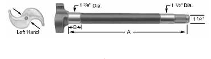 Eaton Trailer Axles with 16-1/2” Extended Service