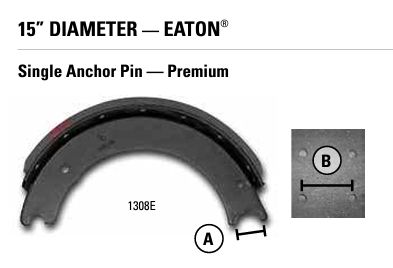 15” DIAMETER — EATON® Single Anchor Pin — Premium